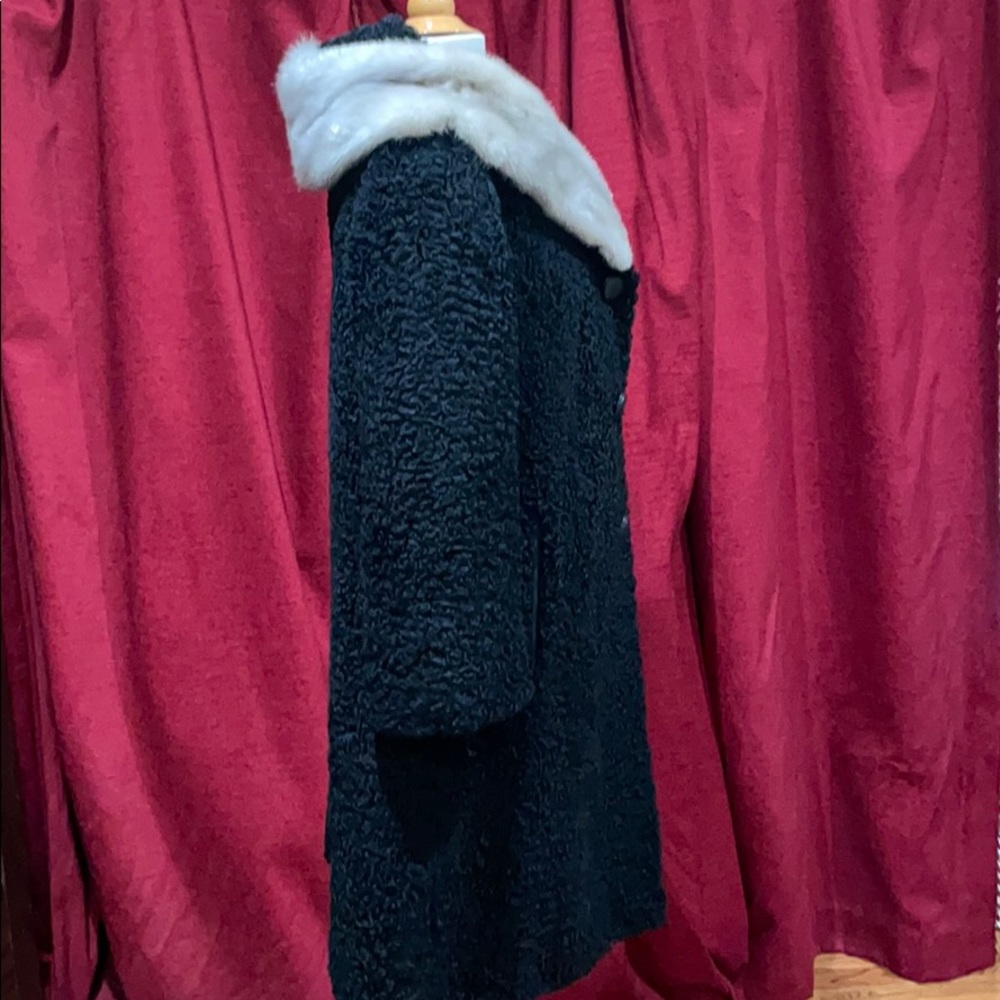 Vintage Persian Lamb And Mink Swing Coat - image 4
